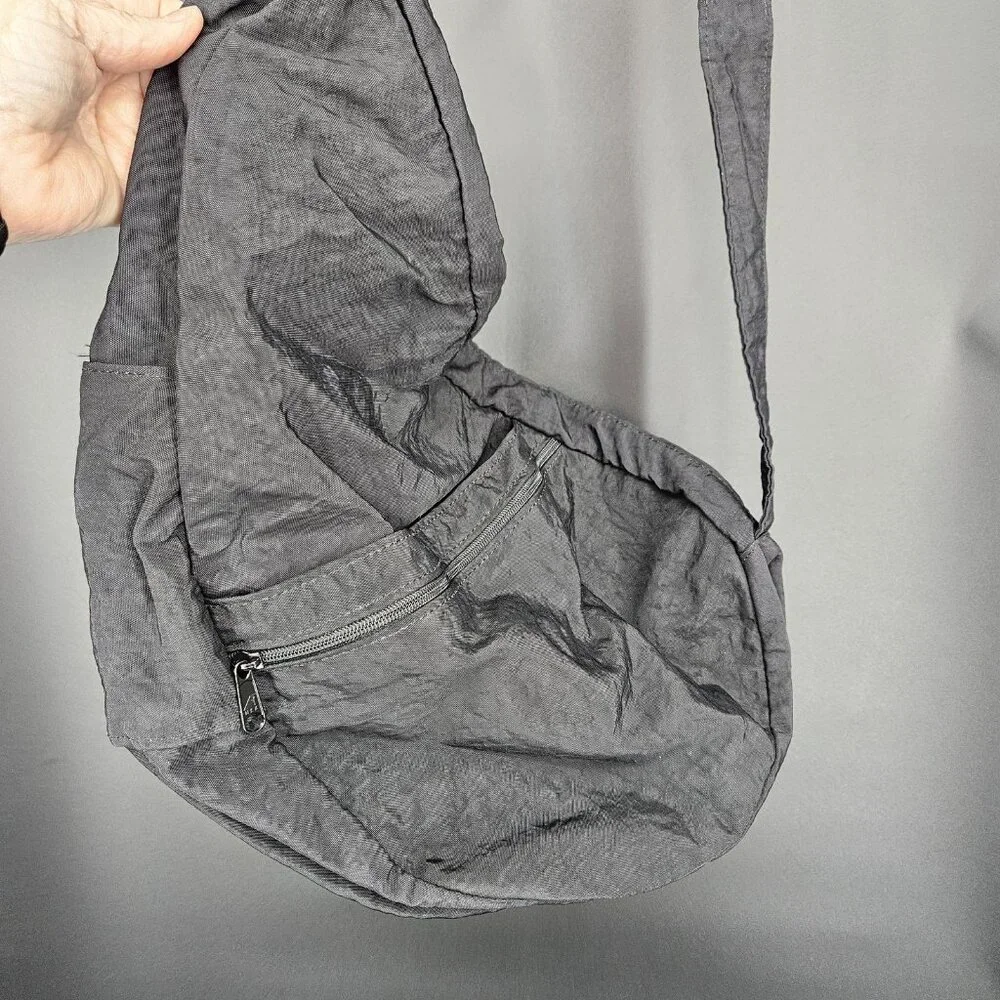 AmeriBag Healthy Back Bag Sling Womens Large Black Nylon Crossbody Shoulder USA - Picture 2 of 13